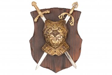 Armure et 2 épées panoplie