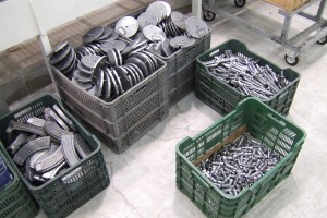 Parties préparées pour donner un bain électrolytique